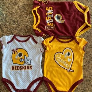 Redskins 0-3month Onesies